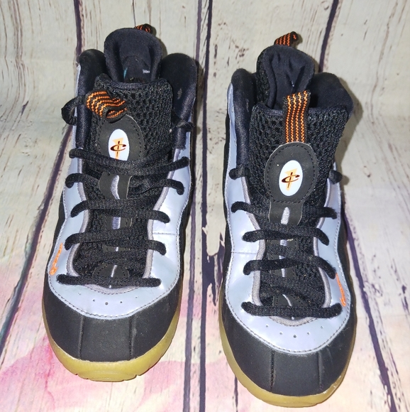 Nike Little Posite One GS 'Twilight Pulse' Orange, Black Sneakers - Picture 1 of 6